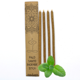 3x Set de 4 Bâtonnets d\'Encens de Palo Santo - Menthe