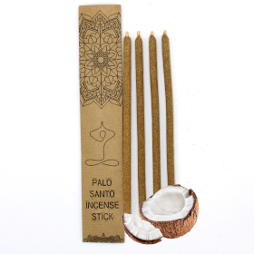 3x Set de 4 Bâtonnets d\'Encens de Palo Santo - Noix de Coco