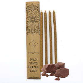 3x Set de 4 Bâtonnets d\'Encens de Palo Santo - Chocolat