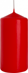 6x Bougie Pilier 60x120mm - Rouge