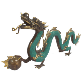 Fengshui - Grand Dragon avec Balle - 45cm