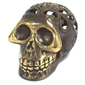 Crâne Vintage en Laiton - Large