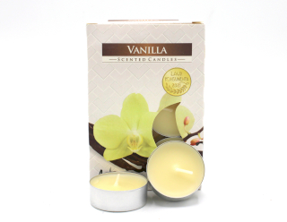 12x Set de 6 Bougies Chauffe Plat Parfumées - Vanille