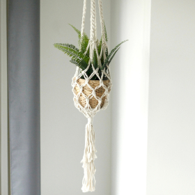 Suspension Macramé pour Plantes - Pot Large - Extra long