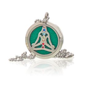 Collier Diffuseur Aromathérapie - Yoga Chakra 30mm