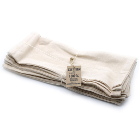 25x Coussin Intérieur de Sac de Blé en Coton Naturel 4 oz