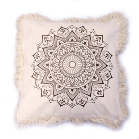 4x Housse de Coussin Lotus - 60x60cm - Bronze