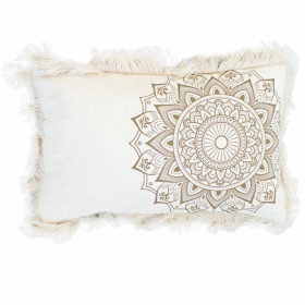 4x Housse de Coussin Lotus - 30x50cm - Bronze