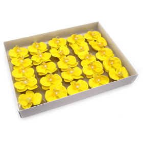 25x Pivoine de Savon pour Bouquet - Jaune