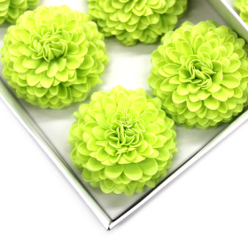 28x Petite Chrysanthème de Savon pour Bouquet - Vert Clair