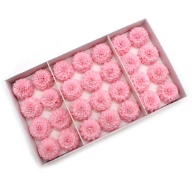 28x Petite Chrysanthème de Savon pour Bouquet - Rose Clair