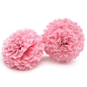 28x Petite Chrysanthème de Savon pour Bouquet - Rose Clair