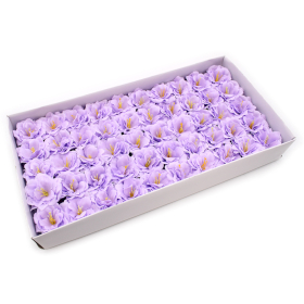 50x Petite Pivoine de Savon pour Bouquet - Violet