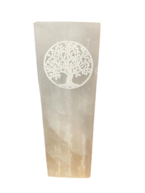 Lampe Bloc Sélénite 25cm - Arbre de Vie