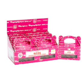 6x Boîte de 6 - Satya Rose Backflow Dhoop Cône