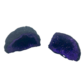 Géodes de calcite colorées - Black Rock - Violet