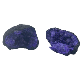 Géodes de Calcite Colorées - Black Rock - Turquoise