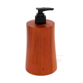 6x Distributeur de savon en bois de teck naturel - Cône