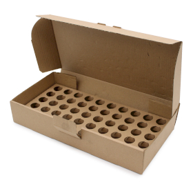 10x Coffret Marron avec Plateau pour 50 Flacons d\'Huile Essentielle de 10 ml