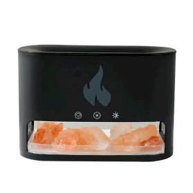 Diffuseur d\'arômes Blaze - Compartiment à sel de l\'Himalaya - USB-C - Effet flamme (sel inclus)