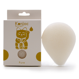 6x Éponge Konjac Goutte - Naturel - Peau Sensible