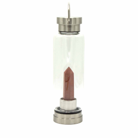 Mineral en Bouteille - Jaspe Rouge Vivifiant - Obélisque