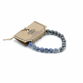 3x Bracelet en Gemme à Facette - Sodalite Magnétique