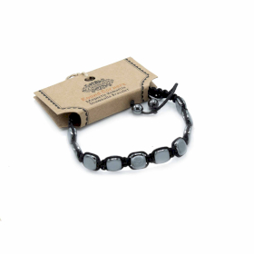 3x Bracelet Shamballa Hématite Magnétique -  Carrés Arrondis