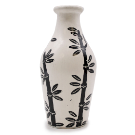 Vase au Motif de Bambou - Naturel