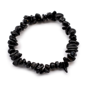 12x Bracelet en  Éclat de Pierre - Agate Noire