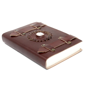 Carnet cuir Pierre de Lune Ceinture (15.24x10.16 cm)