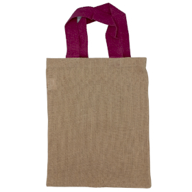 10x Sac à Main en Jute - 5 Couleur de Sangle Assorties