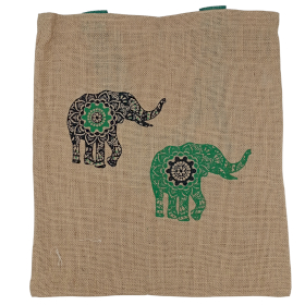 6x Grand Sac à Main en Jute - 2 Modèles Assortis