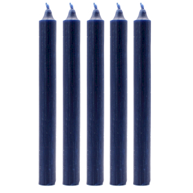 100x Bougies de Dîner de Couleur Unie en Vrac - Bleu Marine - Pack de 100