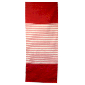 Tapis Indien en Coton - 70x170cm - Rouge / Rose