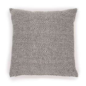 2x Housse de Coussin Indienne Classique - Chevron Fin Gris - 40x40cm