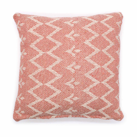 2x Housse de Coussin Indienne Classique - Rose Dentelé - 40x40cm