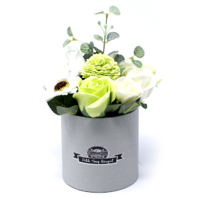 Petit Bouquet Cadeau en Pot - Vert Pastel