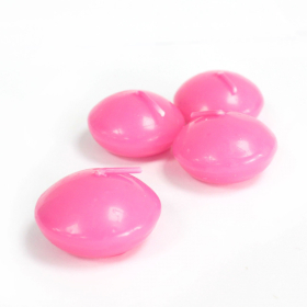 20x Petites Bougies Flottantes - Rose