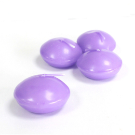 20x Petites Bougies Flottantes - Lilas