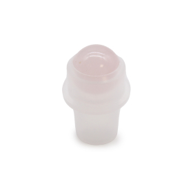 10x Extrémité de Roll-On de Gemme pour Bouteille de 5ml - Quartz Rose