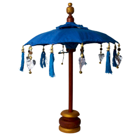 Parasol de Bali de Décoration Intérieur - Coton - Turquoise - 40cm