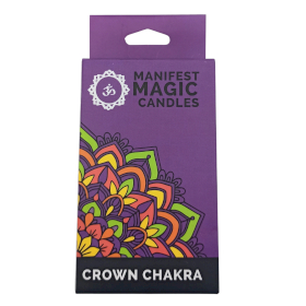 3x Bougies Magiques Ésotériques (pack de 12) - Violet - Chakra Couronne