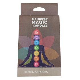 3x Bougies Magiques Ésotériques Sept Charkra (pack de 7)