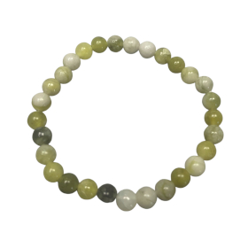 4x Bracelet de Manifestation en Gemmes - Olive Jade - Guérison