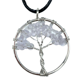 Pendentif Arbre de Vie - Cristal de Roche