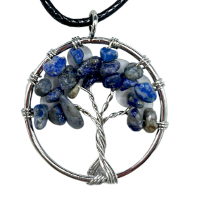 Pendentif Arbre de Vie - Sodalite