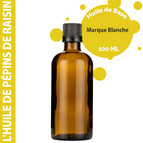 10x Huile de Pépins de Raisin - 100ml - Marque Blanche