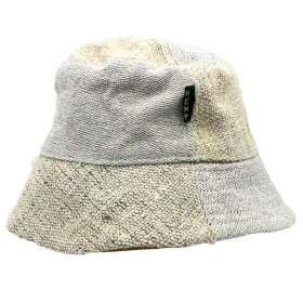 3x Chapeau de Festival Boho en Chanvre et Coton Patché - Naturel