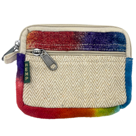 Pochette Carrée en Chanvre Tie Dye